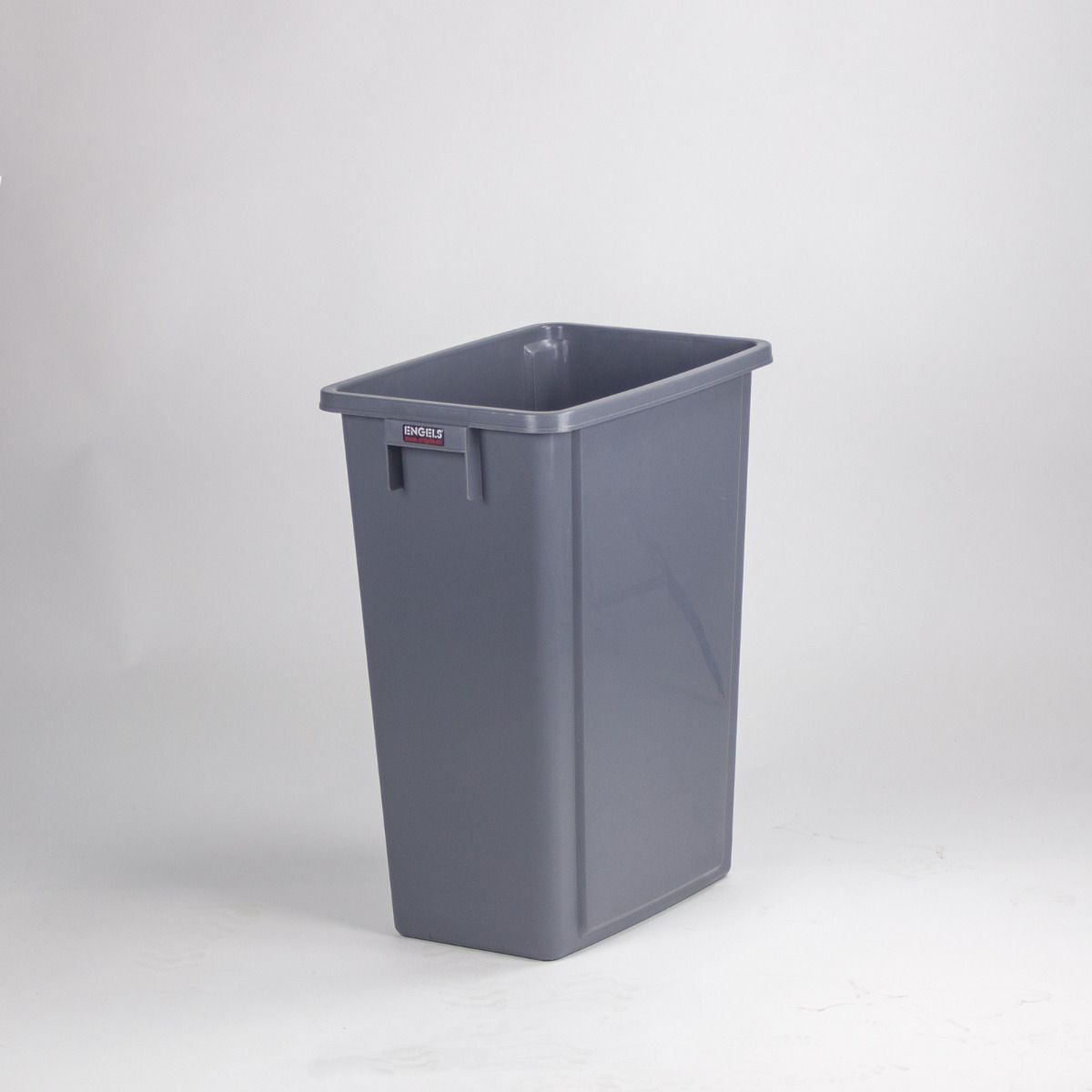 Abfallbehälter pure Essential, mit blauem Deckel, grau